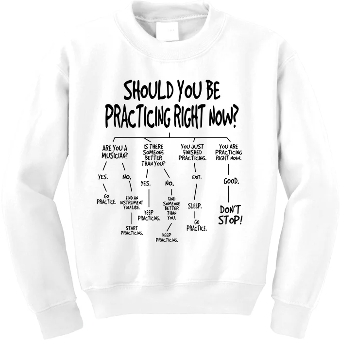 Music Practice Instrument Algorithm Funny Christmas Gift Kids Sweatshirt