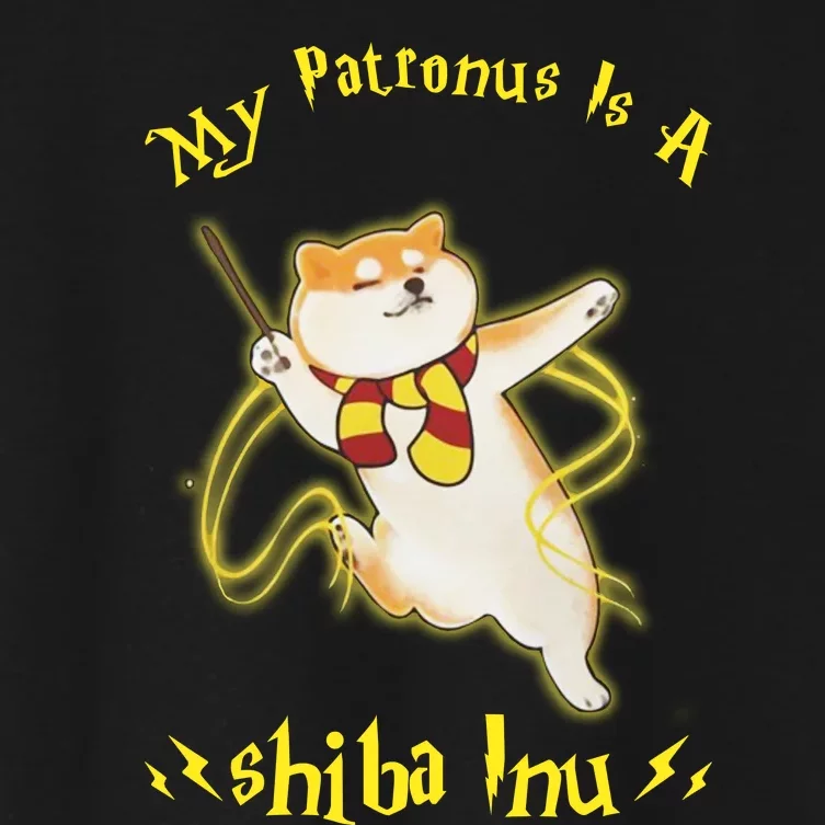 My Patronus Is A Shiba Inu Women's Crop Top Tee