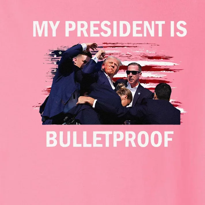 My President Is Bulletproof Toddler Long Sleeve Shirt