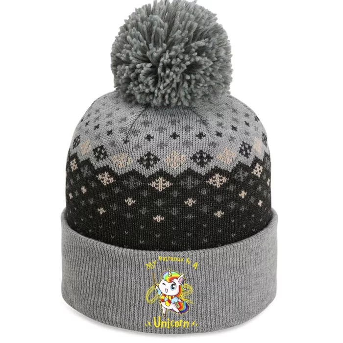 My Patronus Is A Unicorn The Baniff Cuffed Pom Beanie