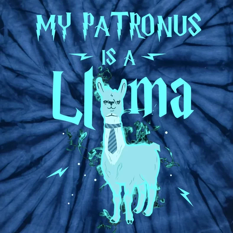 My Patronus Is A Llama No Prob Magic Christmas Tie-Dye T-Shirt