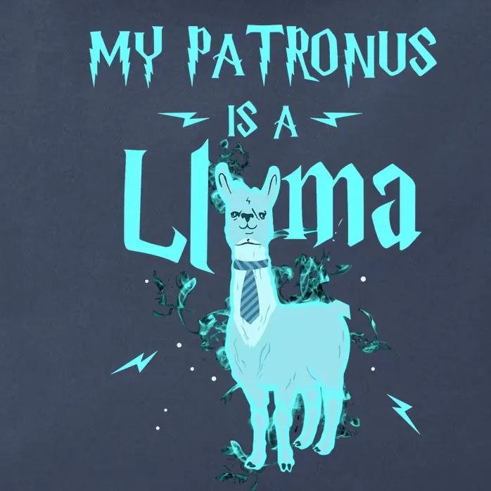 My Patronus Is A Llama No Prob Magic Christmas Zip Tote Bag