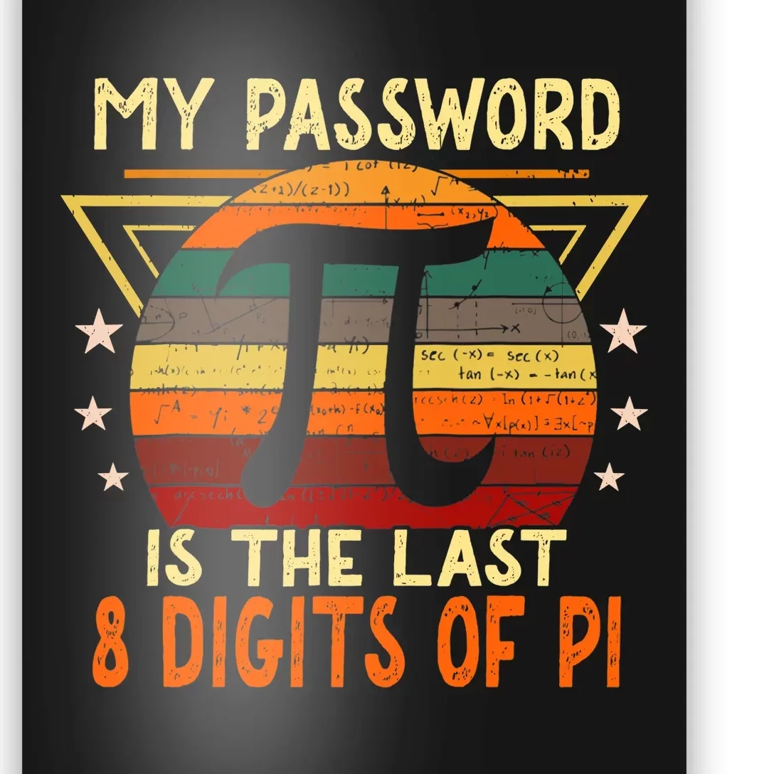 My Password is Pi Funny Math Nerd for Teachers Poster