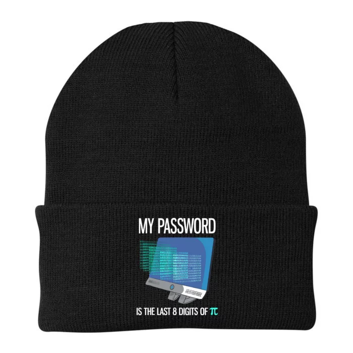 My Password Is The Last 8 Digits Of Pi Funny Programmer Knit Cap Winter Beanie