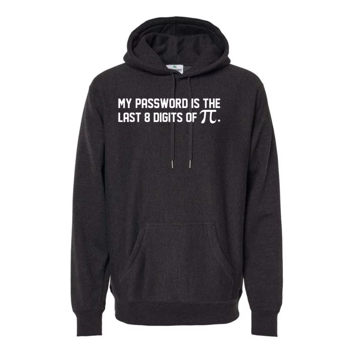 My Password Is The Last 8 Digits Of Pi Pi Day Math Premium Hoodie