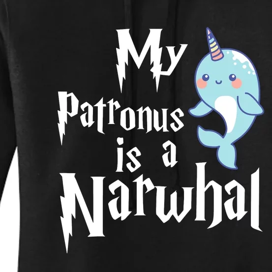 My Patronus Is A Narwhal Wo Narwhal Lovers Girl Gift Women's Pullover Hoodie