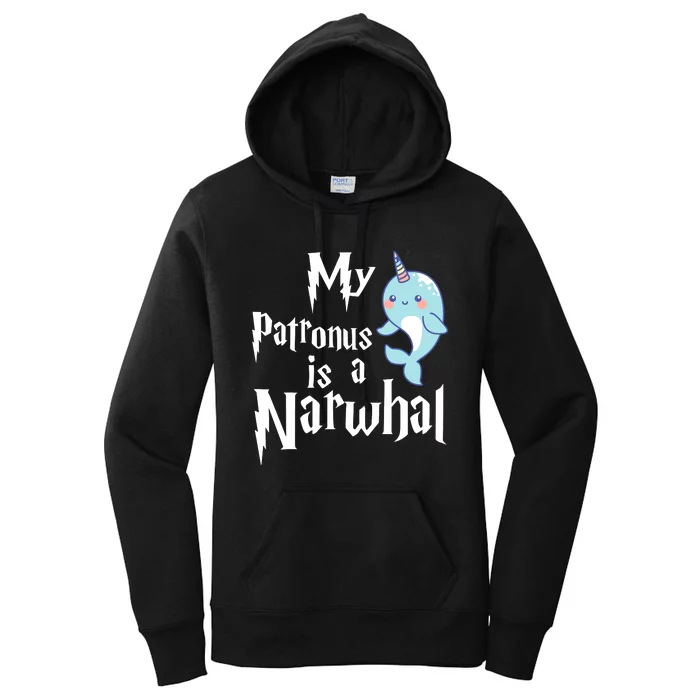 My Patronus Is A Narwhal Wo Narwhal Lovers Girl Gift Women's Pullover Hoodie