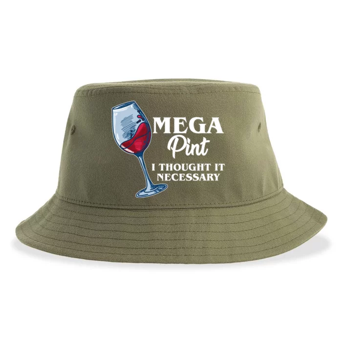 Mega Pint I Thought It Necessary Sustainable Bucket Hat