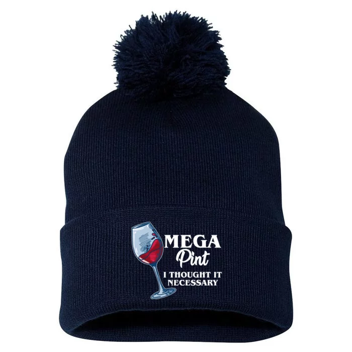 Mega Pint I Thought It Necessary Pom Pom 12in Knit Beanie