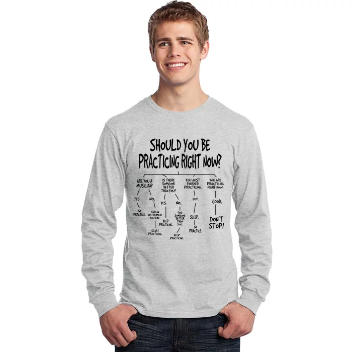 Music Practice Instrument Algorithm Funny Christmas Gift Tall Long Sleeve T-Shirt