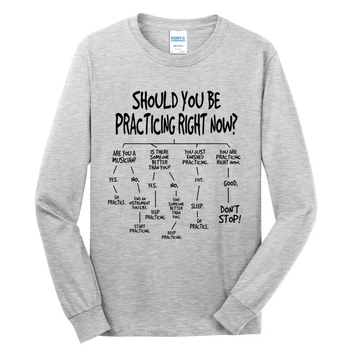 Music Practice Instrument Algorithm Funny Christmas Gift Tall Long Sleeve T-Shirt