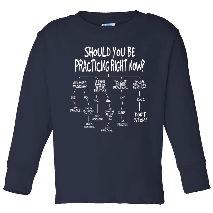 Music Practice Instrument Algorithm Funny Christmas Gift Toddler Long Sleeve Shirt