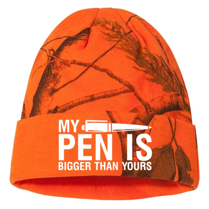 My Pen Is Bigger Than Yours Kati - 12in Camo Beanie