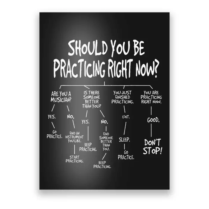 Music Practice Instrument Algorithm Funny Christmas Gift Poster