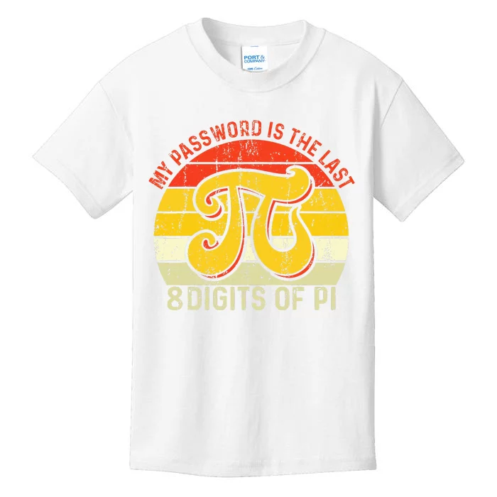 My Password Is The Last 8 Digits Of Pi Kids T-Shirt