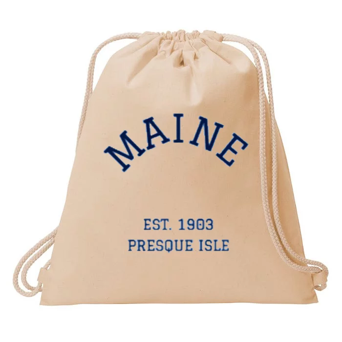 Maine Presque Isle Drawstring Bag