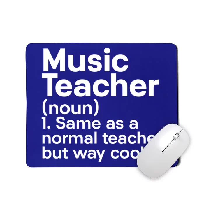 Music Professor Instrut School Gift Definition Music Teacher Gift Mousepad