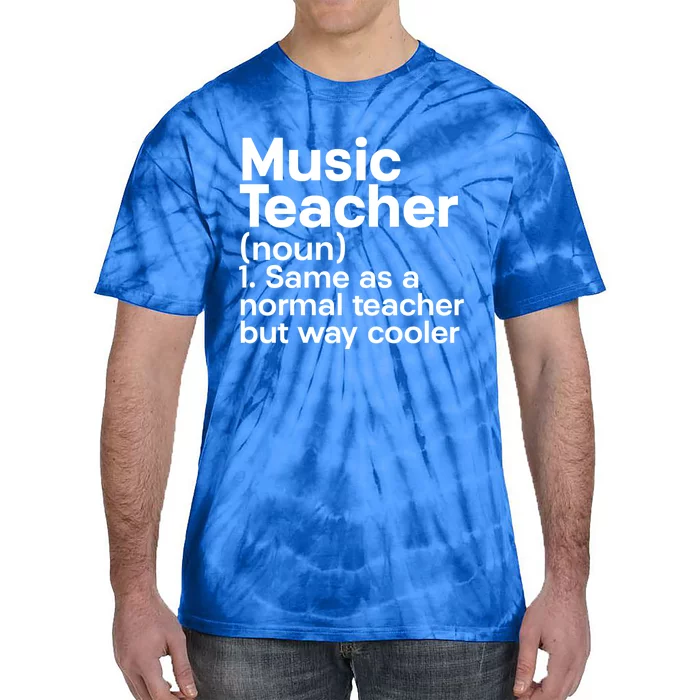 Music Professor Instrut School Gift Definition Music Teacher Gift Tie-Dye T-Shirt