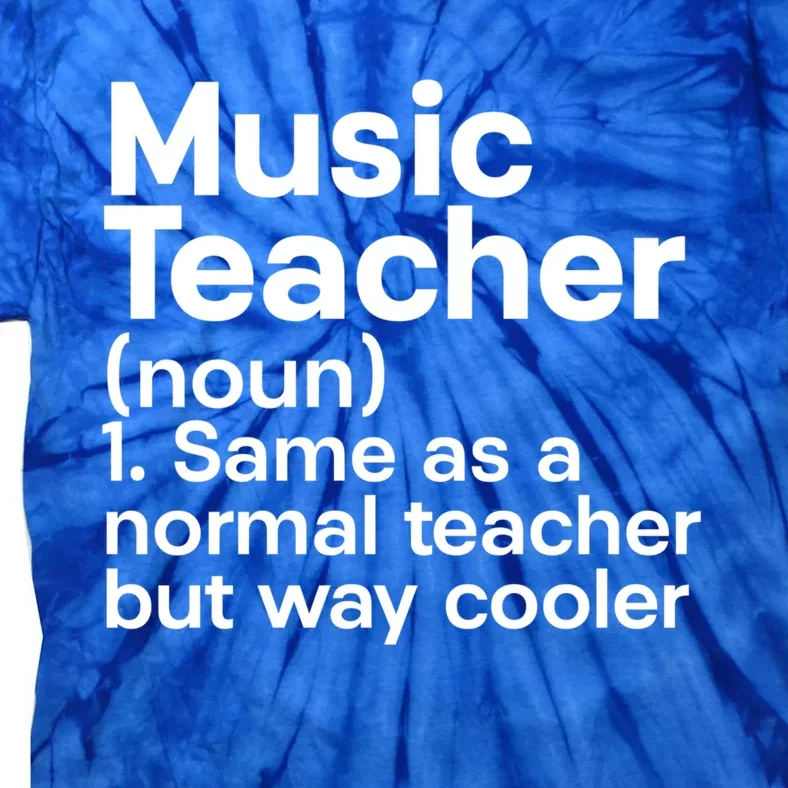 Music Professor Instrut School Gift Definition Music Teacher Gift Tie-Dye T-Shirt