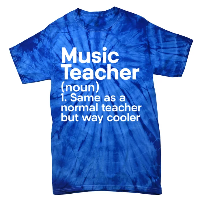 Music Professor Instrut School Gift Definition Music Teacher Gift Tie-Dye T-Shirt