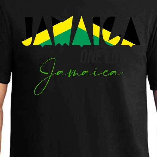 Men Patriotic Jamaican Flag Jamaica Cool Gift Pajama Set