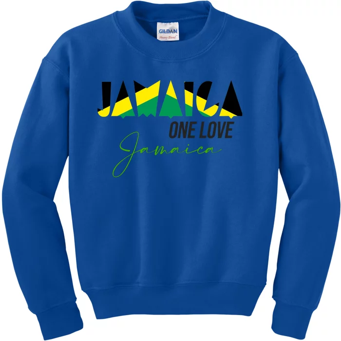 Men Patriotic Jamaican Flag Jamaica Cool Gift Kids Sweatshirt