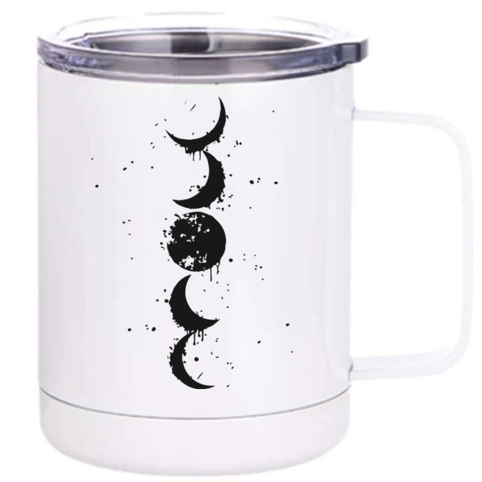 Moon Phase Jimin Tattoo Inspired Front & Back 12oz Stainless Steel Tumbler Cup