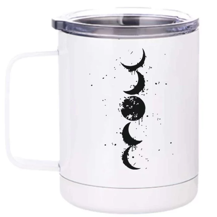 Moon Phase Jimin Tattoo Inspired Front & Back 12oz Stainless Steel Tumbler Cup