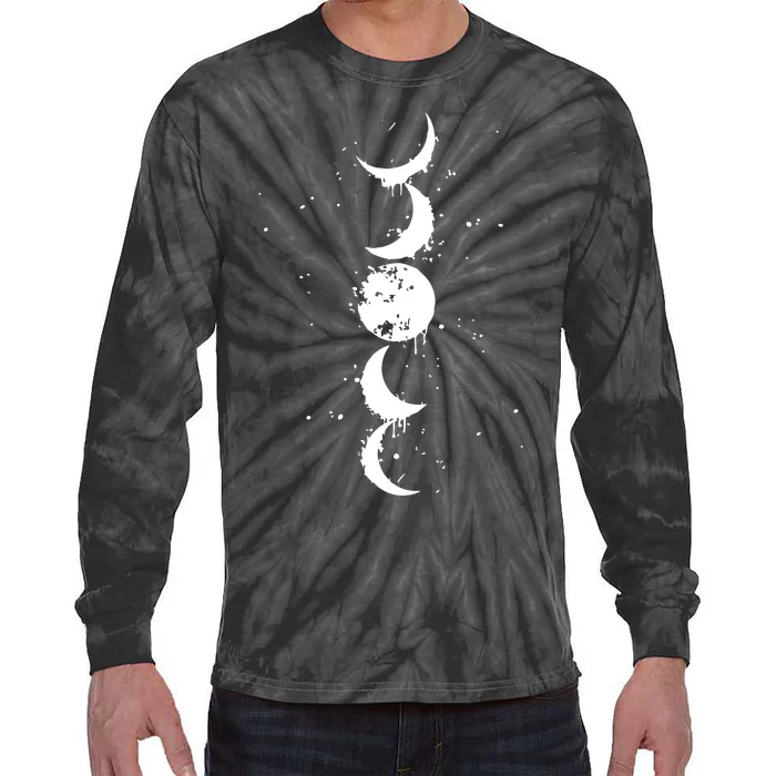 Moon Phase Jimin Tattoo Inspired Tie-Dye Long Sleeve Shirt