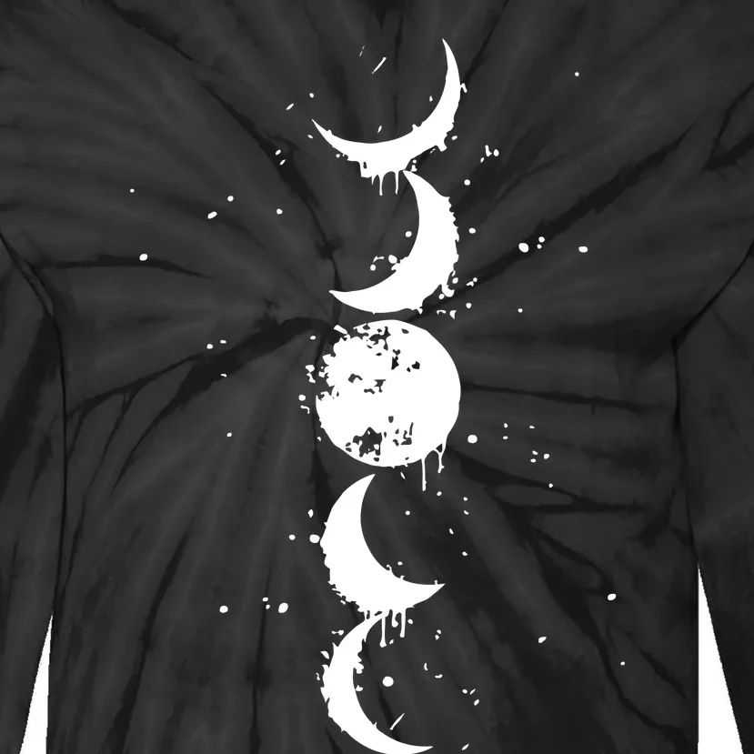 Moon Phase Jimin Tattoo Inspired Tie-Dye Long Sleeve Shirt