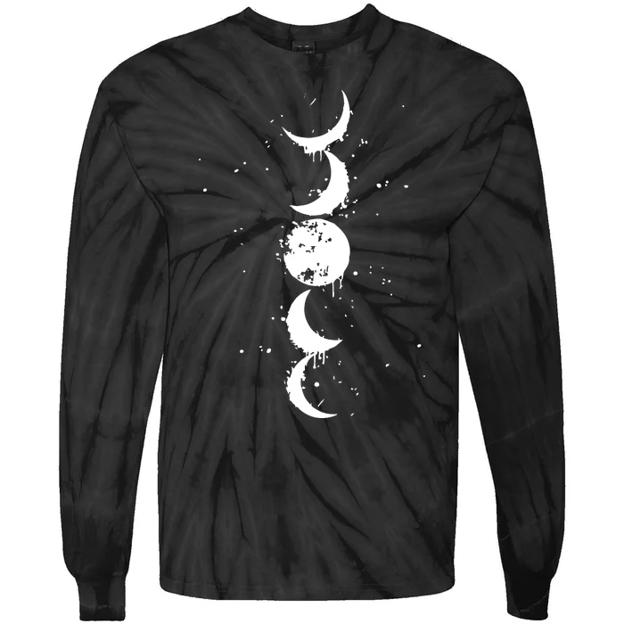 Moon Phase Jimin Tattoo Inspired Tie-Dye Long Sleeve Shirt