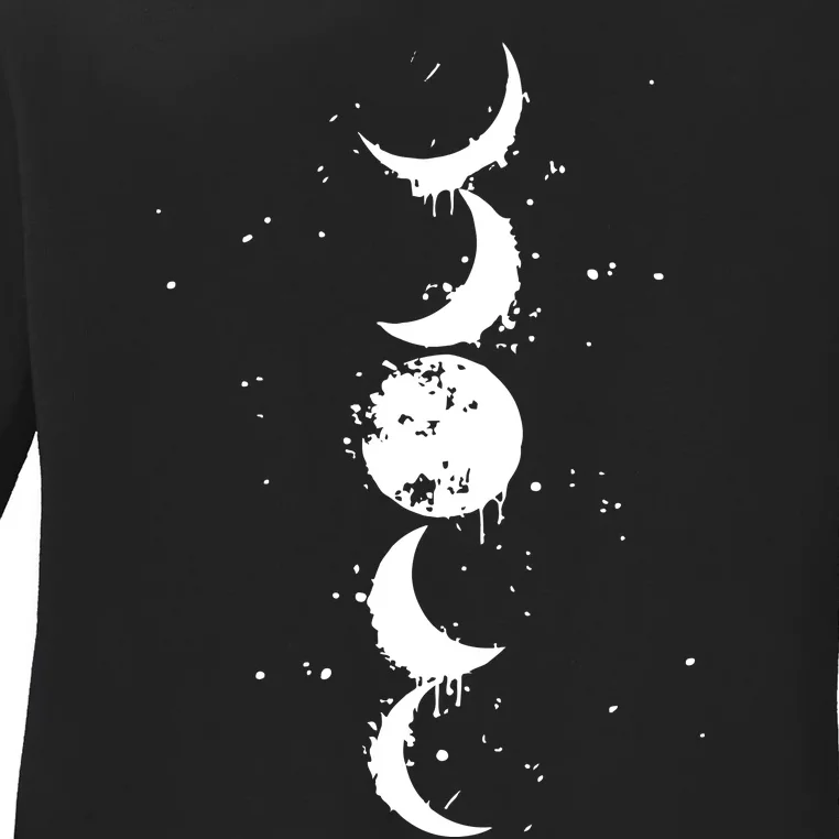 Moon Phase Jimin Tattoo Inspired Ladies Long Sleeve Shirt