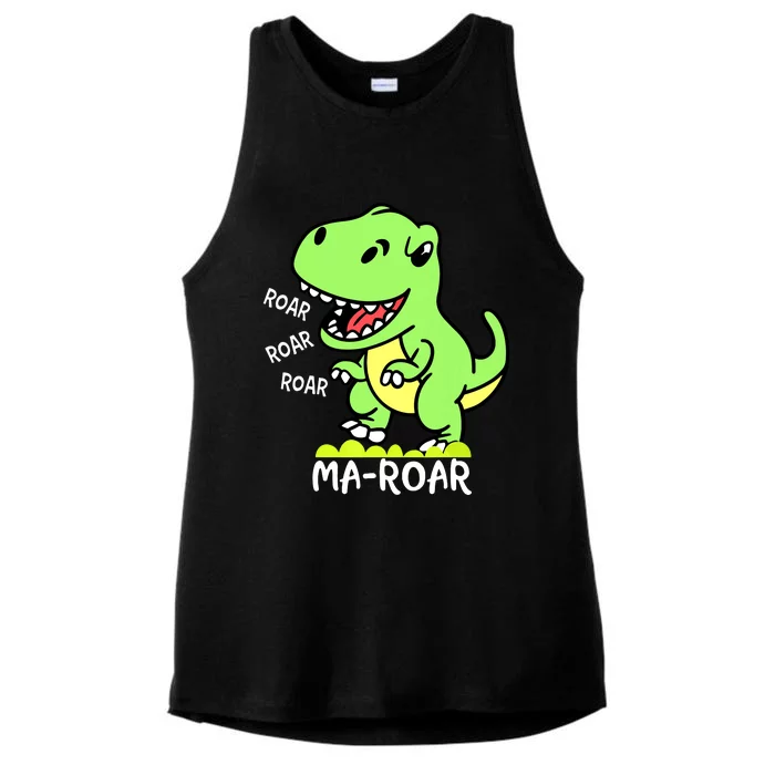 Maroar Passover Jewish Holiday Dinosaur Dino Ladies Tri-Blend Wicking Tank