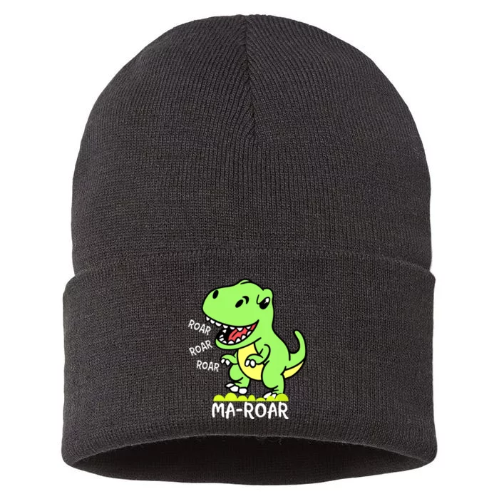 Maroar Passover Jewish Holiday Dinosaur Dino Sustainable Knit Beanie