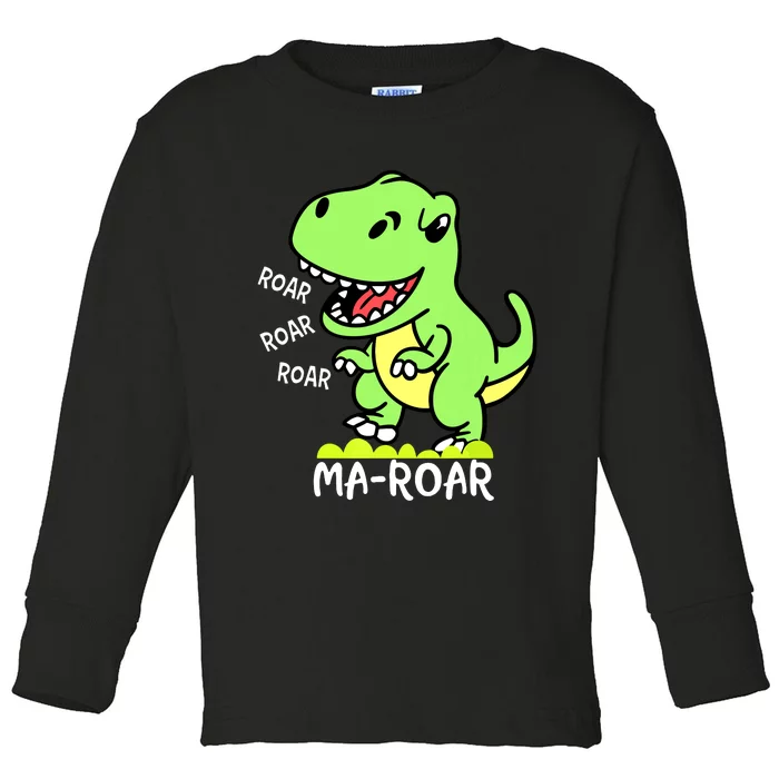 Maroar Passover Jewish Holiday Dinosaur Dino Toddler Long Sleeve Shirt