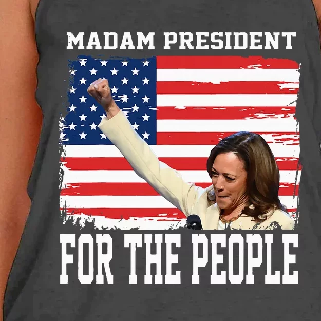 Madam President Kamala Women's Knotted Racerback Tank