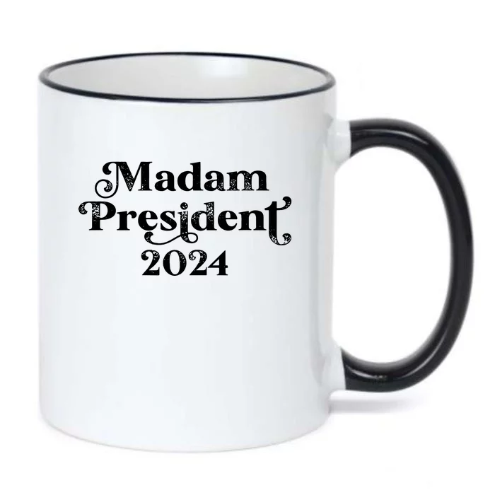 Madam President Kamala Harris 2024 Black Color Changing Mug