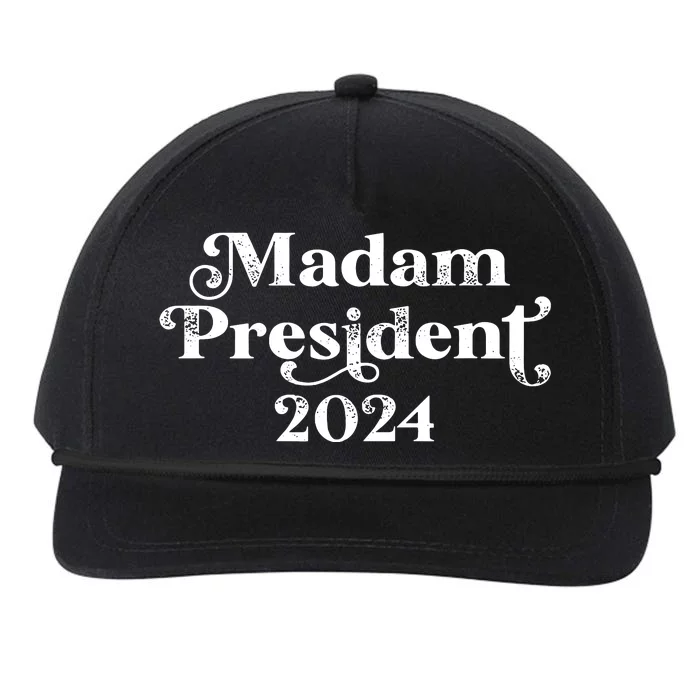 Madam President Kamala Harris 2024 Snapback Five-Panel Rope Hat