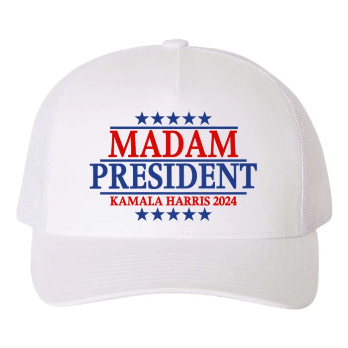 Madam President Kamala Harris 2024 Vote Democrat Beat Trump Yupoong Adult 5-Panel Trucker Hat