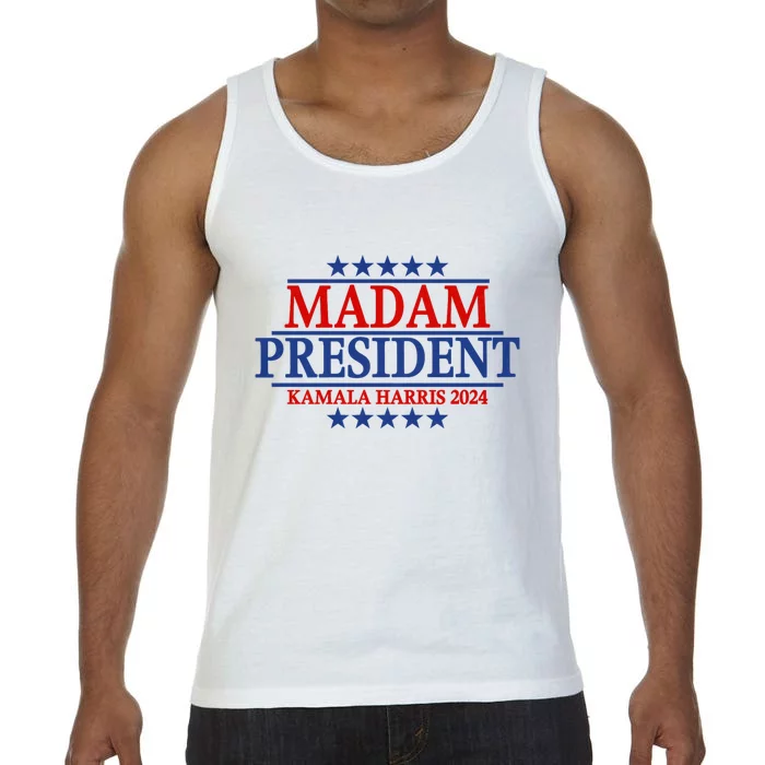 Madam President Kamala Harris 2024 Vote Democrat Beat Trump Comfort Colors® Tank Top