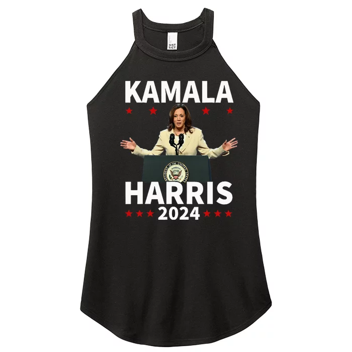 Madam President Kamala Women’s Perfect Tri Rocker Tank