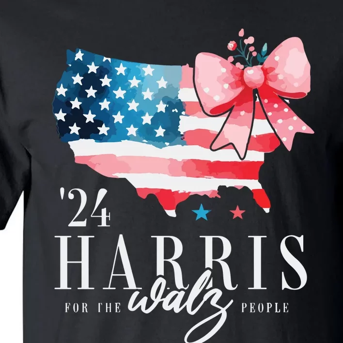 Madam President Kamala Harris 2024 Coquette Clothes Tim Walz Tall T-Shirt