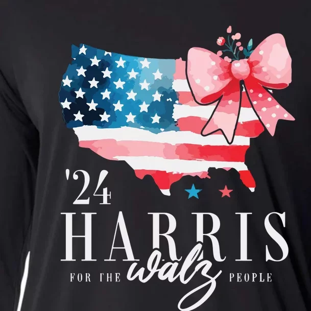 Madam President Kamala Harris 2024 Coquette Clothes Tim Walz Cooling Performance Long Sleeve Crew