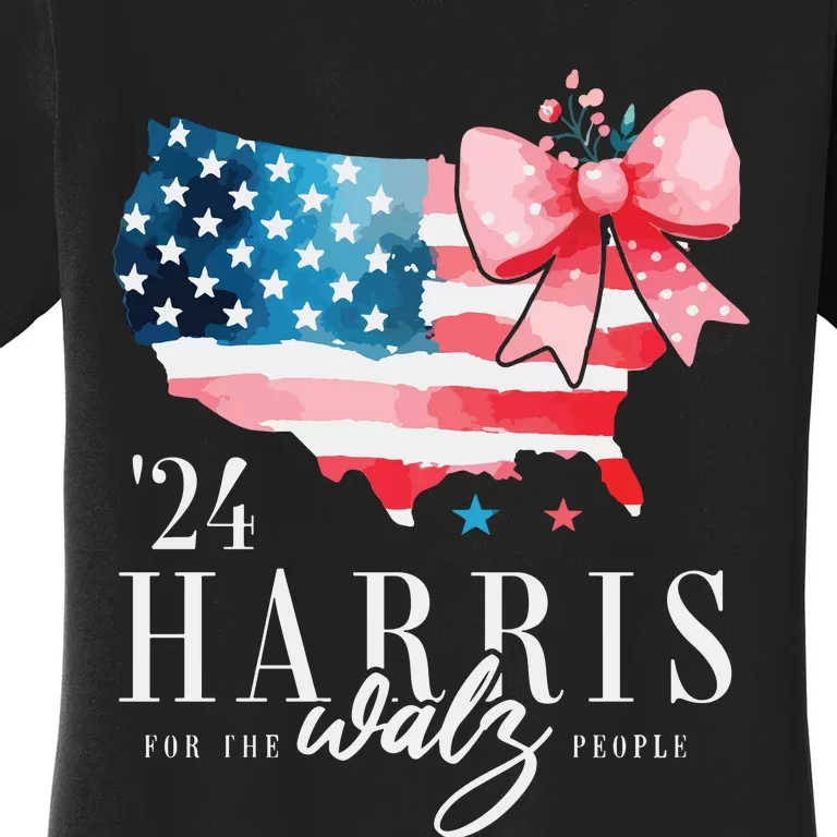 Madam President Kamala Harris 2024 Coquette Clothes Tim Walz Women's T-Shirt