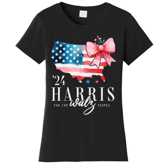 Madam President Kamala Harris 2024 Coquette Clothes Tim Walz Women's T-Shirt