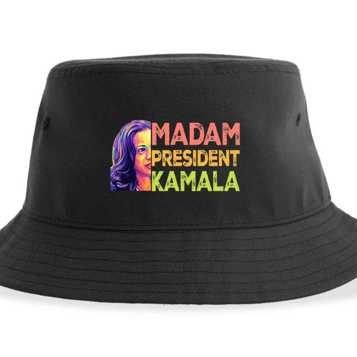 Madam President Kamala Harris 2024 Sustainable Bucket Hat