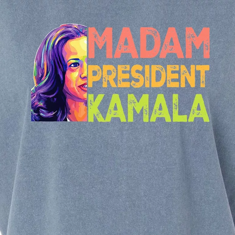 Madam President Kamala Harris 2024 Garment-Dyed Women's Muscle Tee