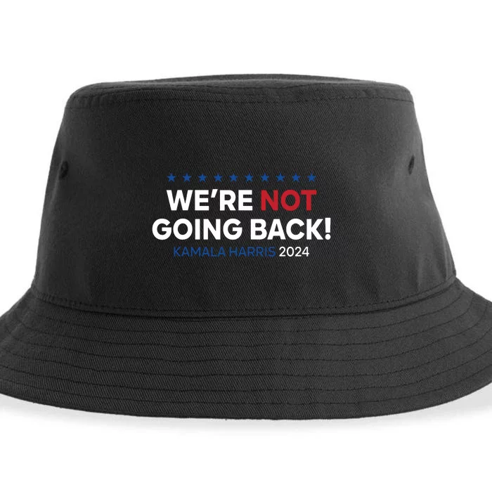 Madam President Kamala Harris Were Not Going Back 2024 Sustainable Bucket Hat