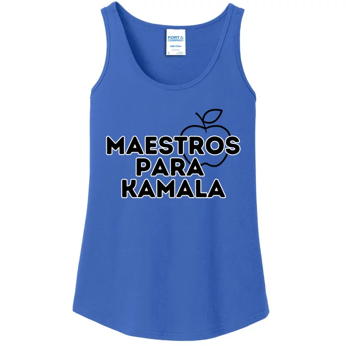 Maestros Para Kamala Harris Spanish Teacher Democratic Gift Ladies Essential Tank