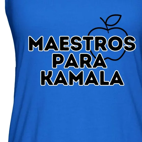 Maestros Para Kamala Harris Spanish Teacher Democratic Gift Ladies Essential Flowy Tank